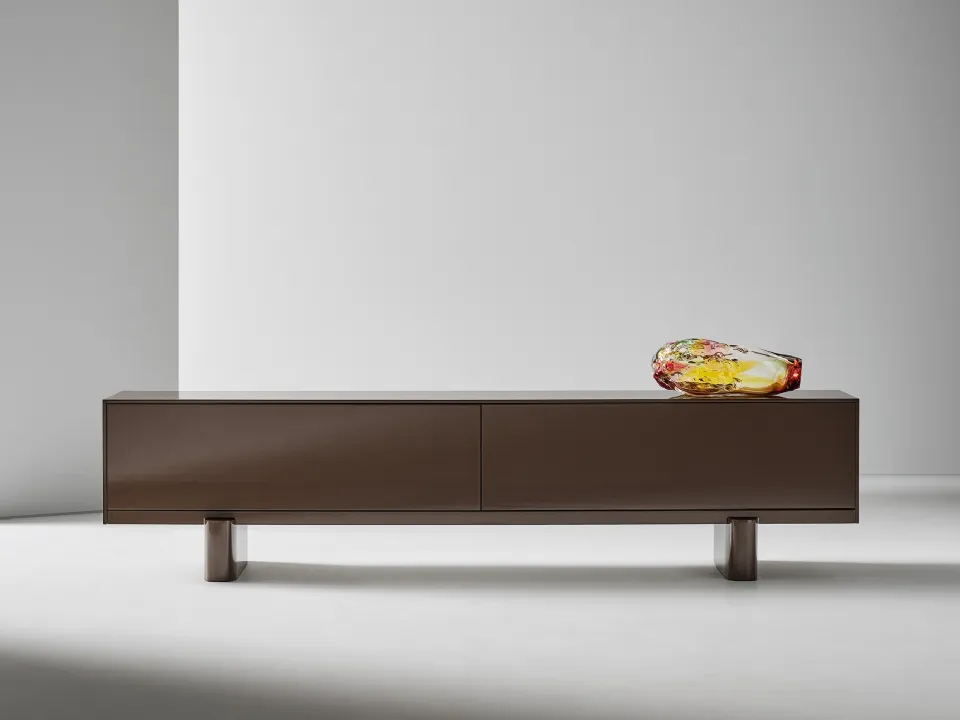 Bonaldo Madia Blocco Sideboard in lacquered wood.