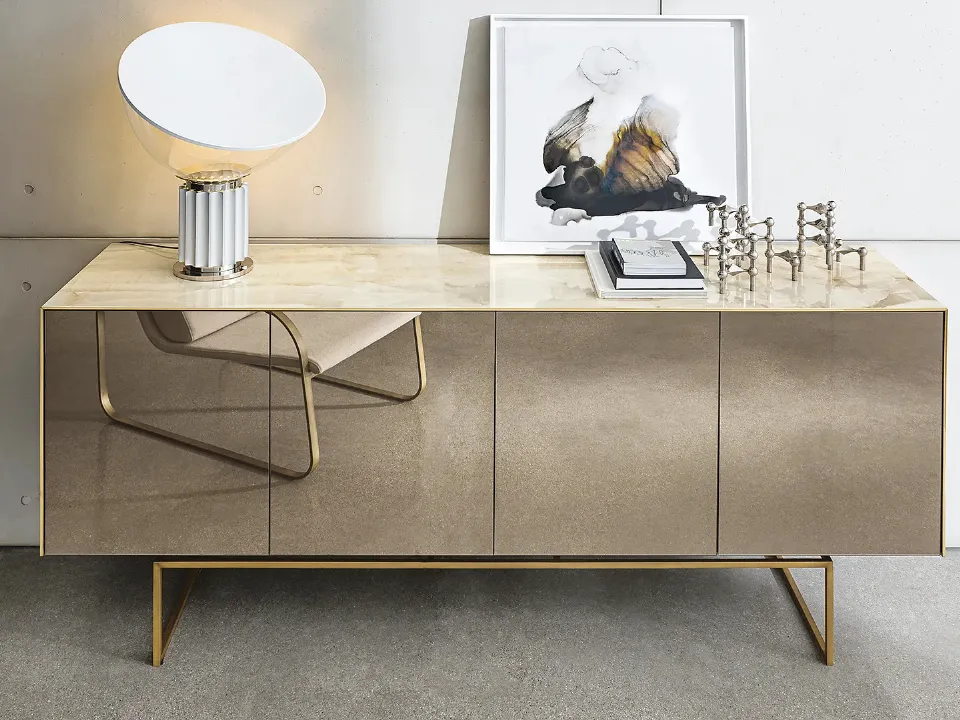 Glass mirrored sideboard Magda by Sovet.