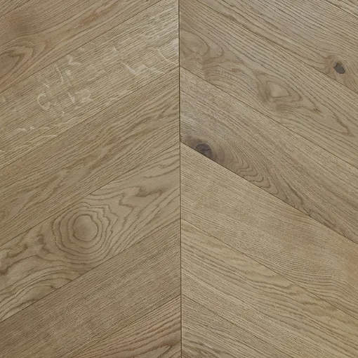 Parquet Floor City Line Natural Large Chevron in oak essence by Giacobazzi
