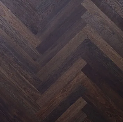 Parquet Floor City Line Smoked Fishbone in oak essence by Giacobazzi