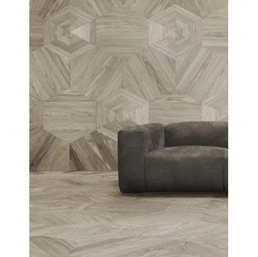 Parquet Tile Mosaic B in European oak essence by Giacobazzi