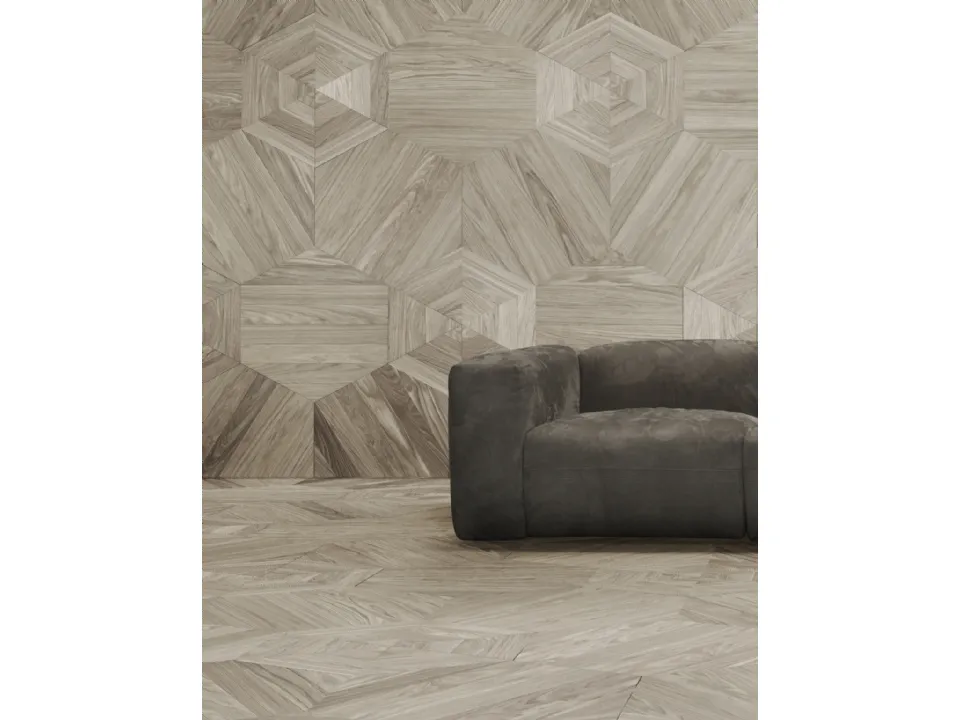 Parquet Tile Mosaic B in European oak essence by Giacobazzi