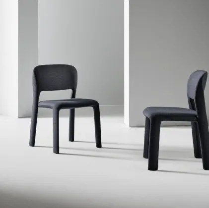 Chair upholstered in Artemis fabric by Bonaldo