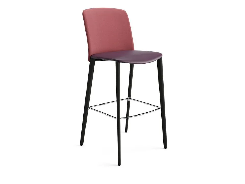 Mixu 02 upholstered fabric stool by Arper
