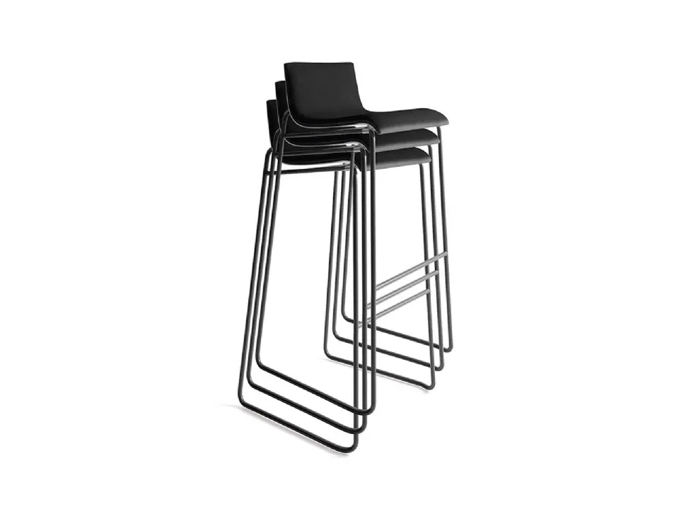 Stackable stool Bee 2590 by Bross Italy.