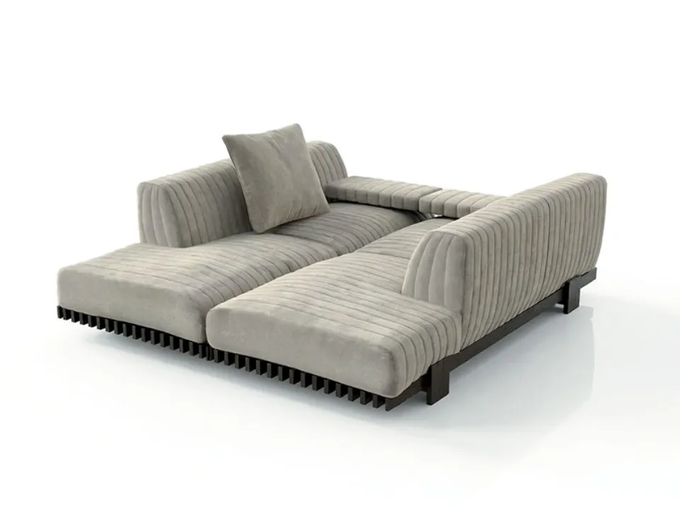 Upholstered fabric sofa bed by Alivar
