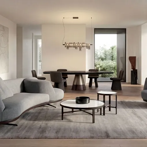 Bordone Upwood Sofa with Rotating Terminal by Alivar