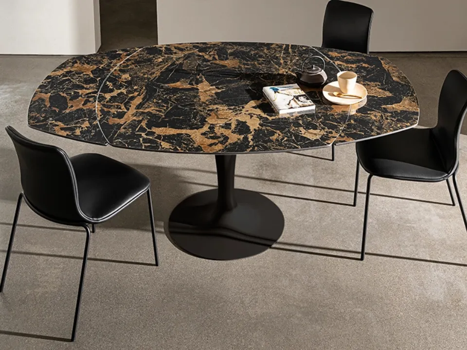 Extendable Flûte Table by Sovet