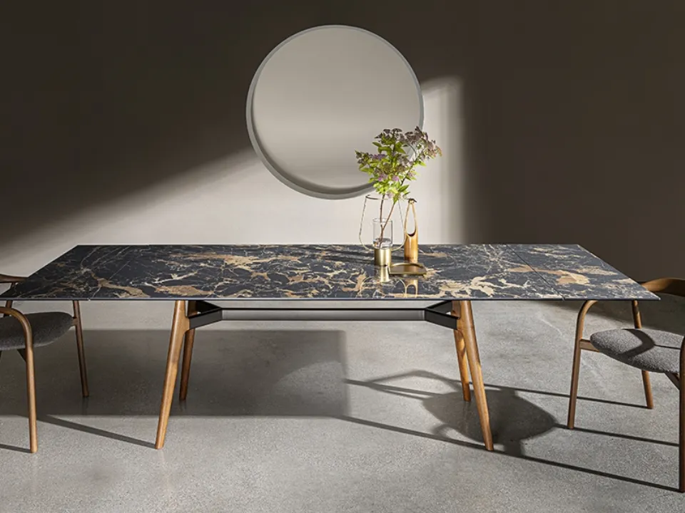 Rectangular extendable Lewood table by Sovet