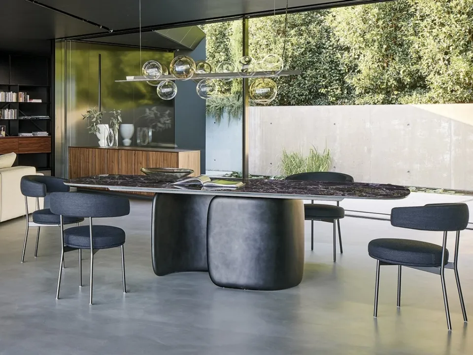 Extensible Mellow Table in Ceramic by Bonaldo