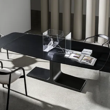 Sovet's Palace shaped extendable table.