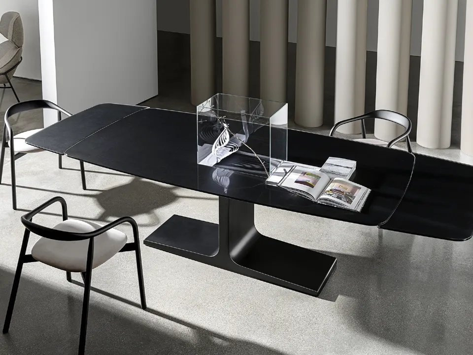 Sovet's Palace shaped extendable table.