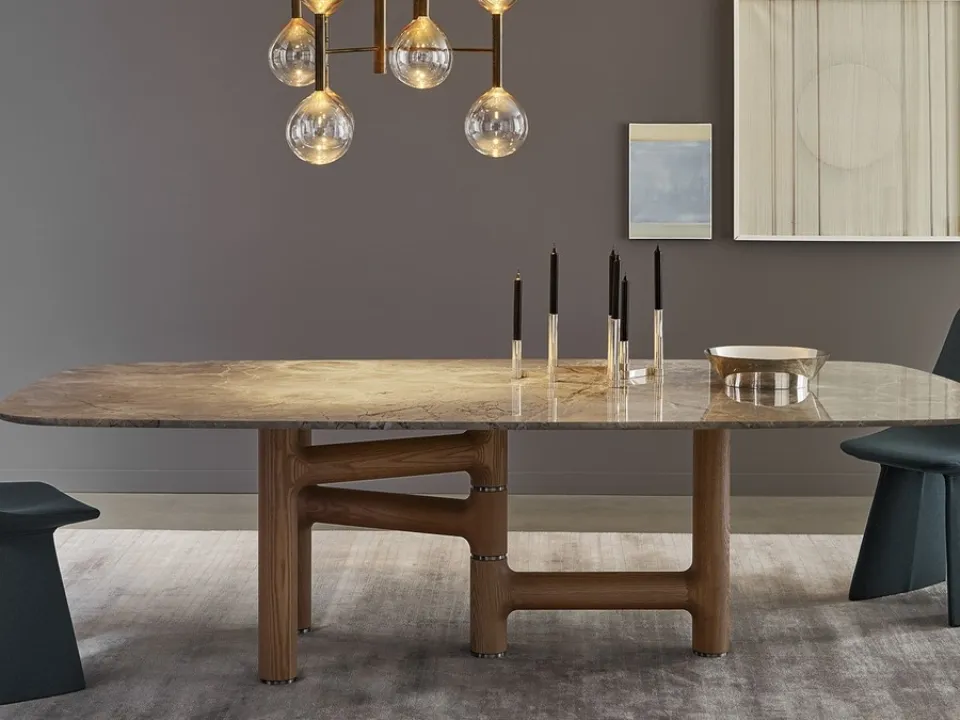 Pivot Marble Table by Bonaldo