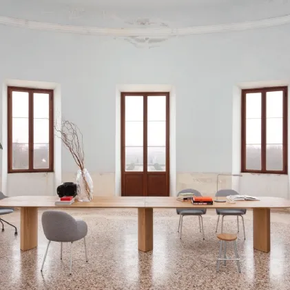 Plauto Maxxxi wooden table by Miniforms