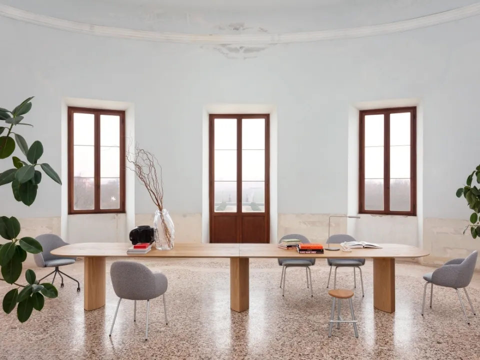 Plauto Maxxxi wooden table by Miniforms