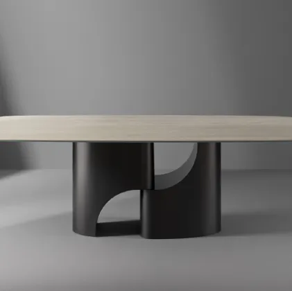 Bonaldo Taijitu table with ceramic top.