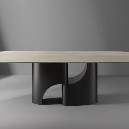 Bonaldo Taijitu table with ceramic top.