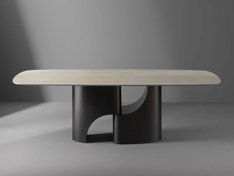 Bonaldo Taijitu table with ceramic top.