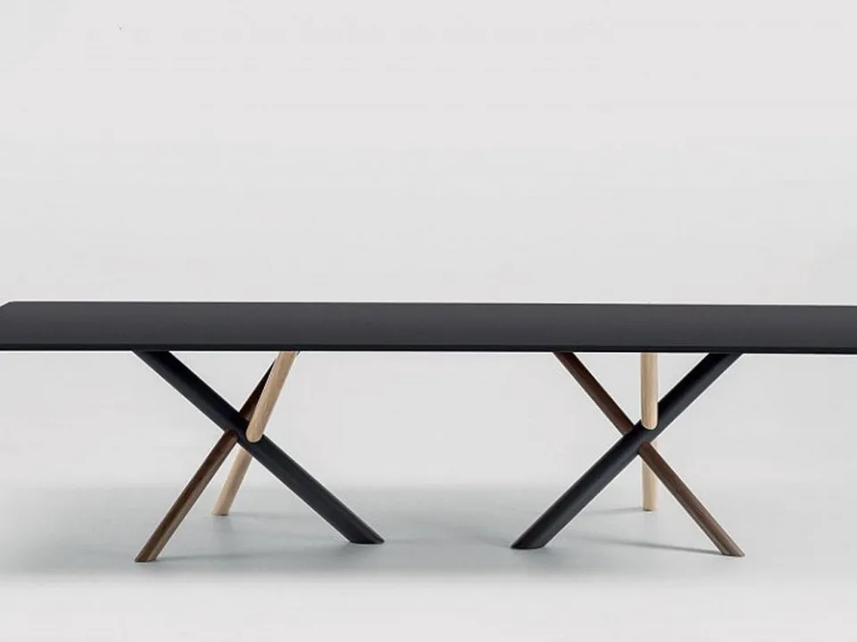 Wooden table W 3140 by Bross Italy.