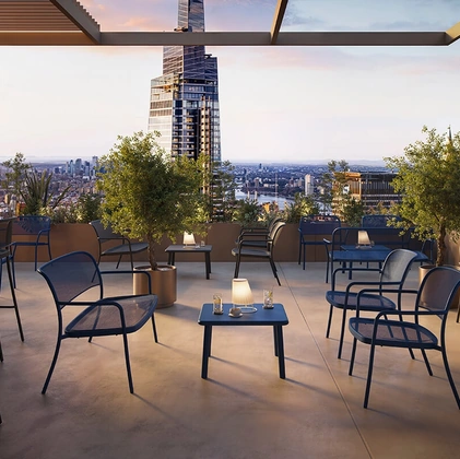 Emu Café outdoor steel furniture