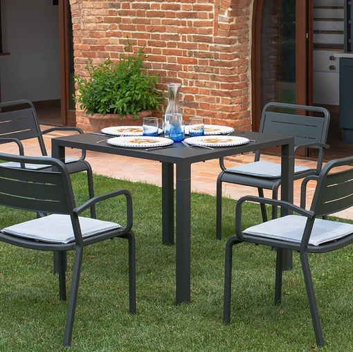 Nova table in steel by Emu
