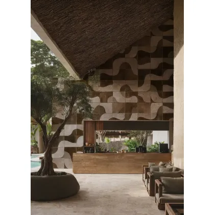 Wall&Decò's Cinnamon Shadows wallpaper.