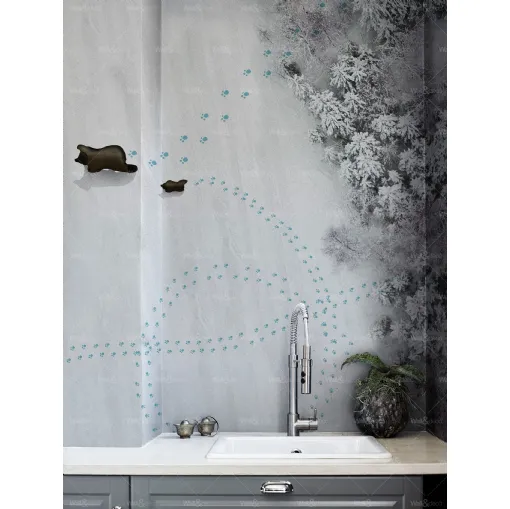 Waterproof interior wallpaper 